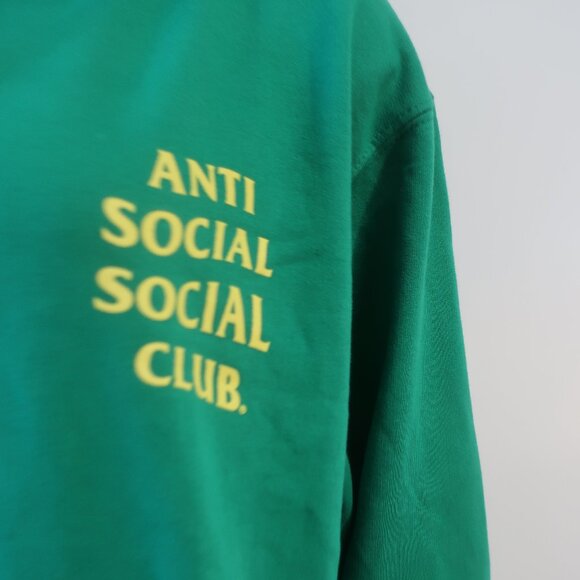 NWT Authentic Mens Anti Social Social Club Green Graphic Pullover Hoodie S - Picture 5 of 9